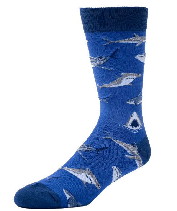 Socks 8 - 12 - Sharks " Wear If You Dare" | Spencer Flynn | Socks For Him | Thirty 16 Williamstown