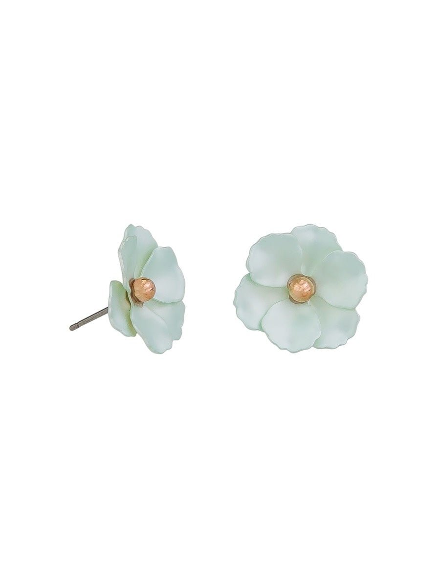 Soft Aqua Cherry Blossom Stud Earrings | Tiger Tree | Jewellery | Thirty 16 Williamstown