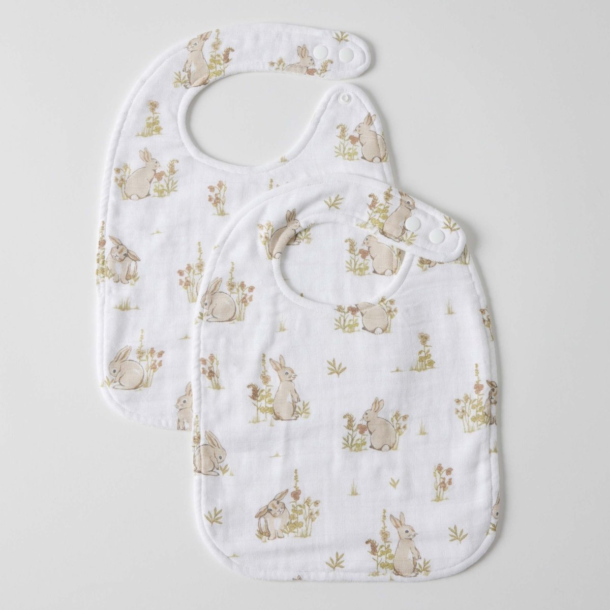 Some Bunny Loves Me Muslin Bib Set of 2 | Jiggle & Giggle | Bibs & Bandana Bibs | Thirty 16 Williamstown