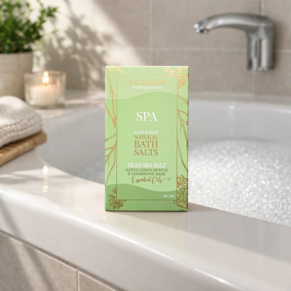 Spa Single Soak Natural Bath Salts | Wild Emery | Bath &amp; Body | Thirty 16 Williamstown