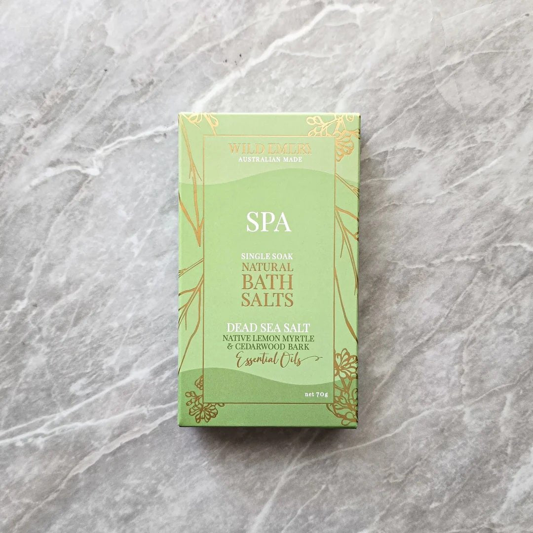 Spa Single Soak Natural Bath Salts | Wild Emery | Bath & Body | Thirty 16 Williamstown