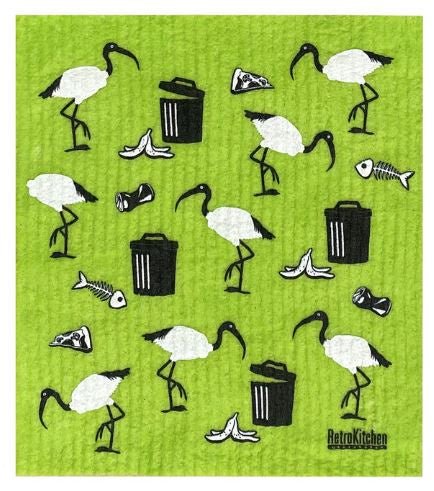 Sponge Cloth - Bin Chicken | Retro Kitchen | At The Sink | Thirty 16 Williamstown