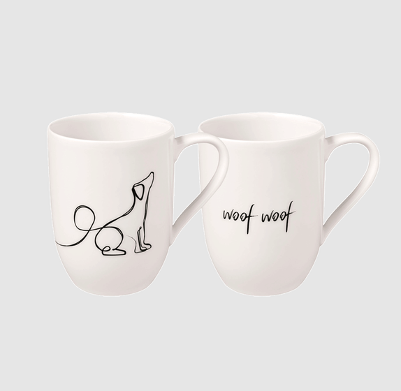 Statement Mug Set White 290 ml - Dog | Villeroy & Boch | Mugs & Cups | Thirty 16 Williamstown
