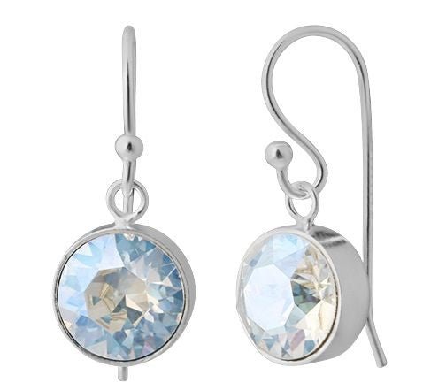 Sterling Silver Swarovski Birthstone Earrings - April | Bella Donna Siver | Jewellery | Thirty 16 Williamstown