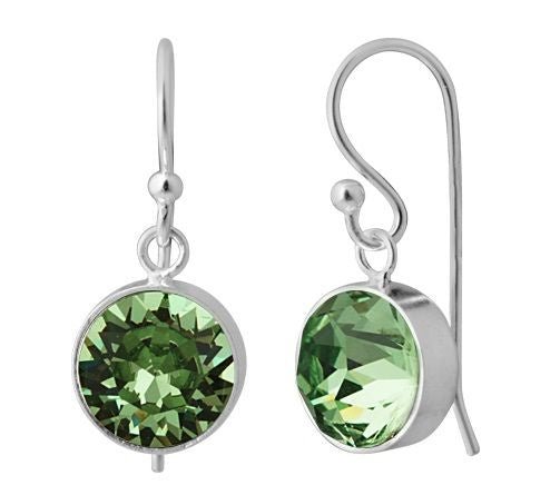Sterling Silver Swarovski Birthstone Earrings - August | Bella Donna Siver | Jewellery | Thirty 16 Williamstown