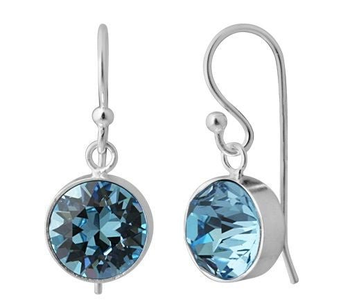 Sterling Silver Swarovski Birthstone Earrings - December | Bella Donna Siver | Jewellery | Thirty 16 Williamstown