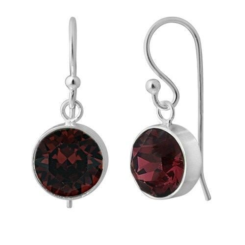 Sterling Silver Swarovski Birthstone Earrings - January | Bella Donna Siver | Jewellery | Thirty 16 Williamstown