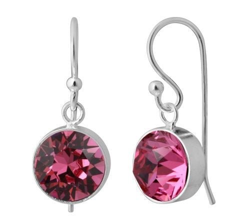Sterling Silver Swarovski Birthstone Earrings - October | Bella Donna Siver | Jewellery | Thirty 16 Williamstown