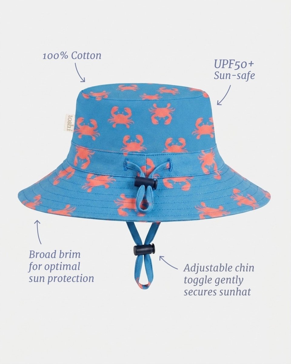 Sunhat Tide Mud Crabs | Toshi | Baby & Toddler Sunhats | Thirty 16 Williamstown