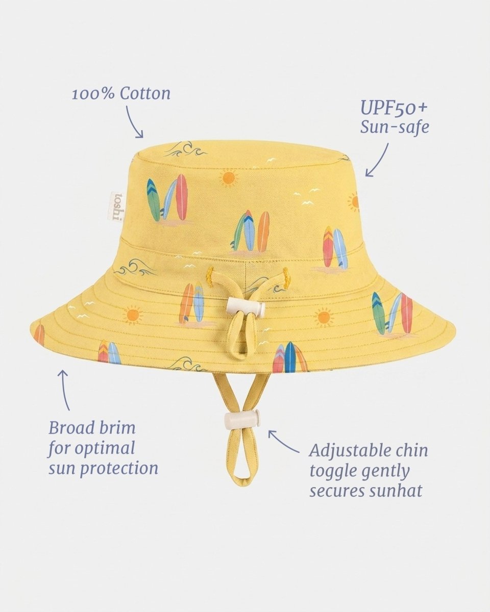 Sunhat Tide Salty Surfy | Toshi | Baby &amp; Toddler Sunhats | Thirty 16 Williamstown
