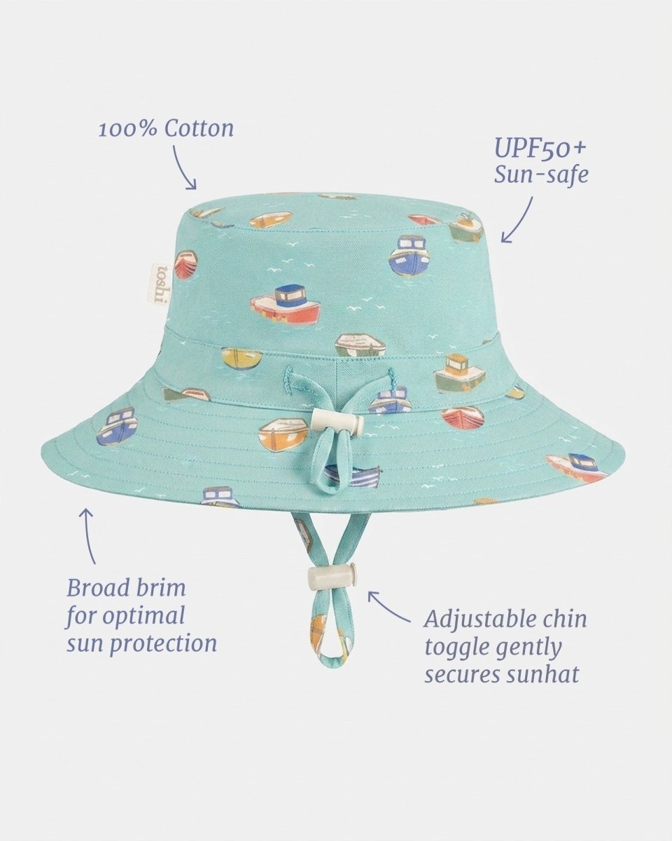 Sunhat Tide Tugboat | Toshi | Baby & Toddler Sunhats | Thirty 16 Williamstown