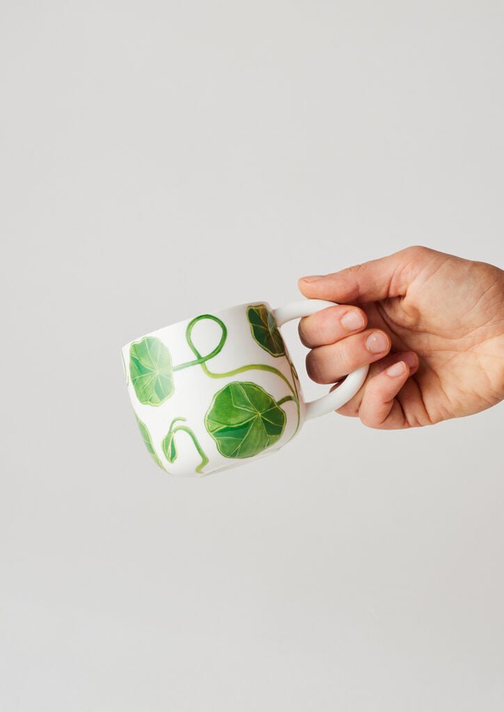 Sunny Day Mugs Two of Set - Green Nasturtium | Angus &amp; Celeste | Mugs &amp; Cups | Thirty 16 Williamstown