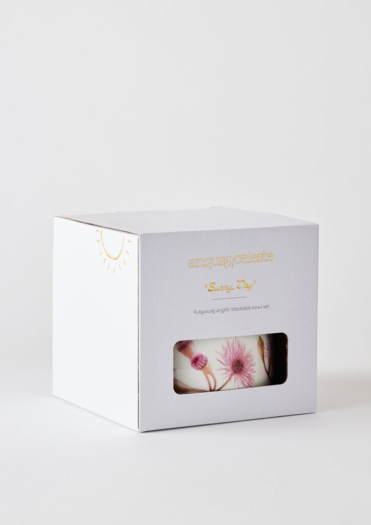 Sunny Day Stackable Bowls Two of Set - Fairy Floss Gum | Angus &amp; Celeste | Serving Ware | Thirty 16 Williamstown