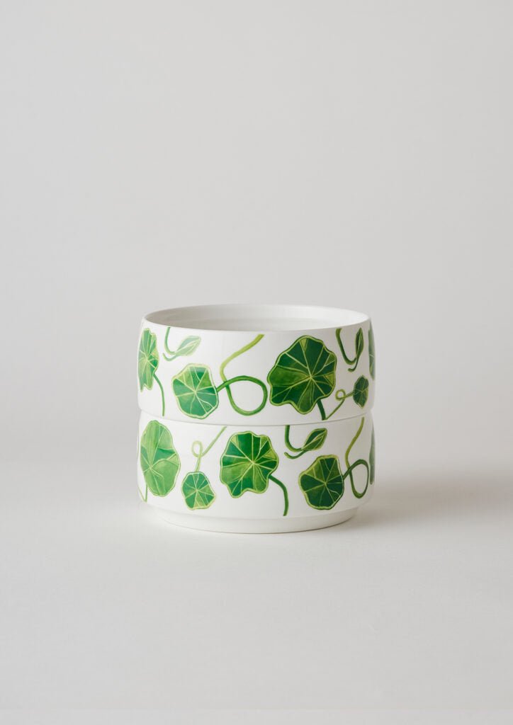 Sunny Day Stackable Bowls Two of Set - Green Nasturtium | Angus &amp; Celeste | Serving Ware | Thirty 16 Williamstown