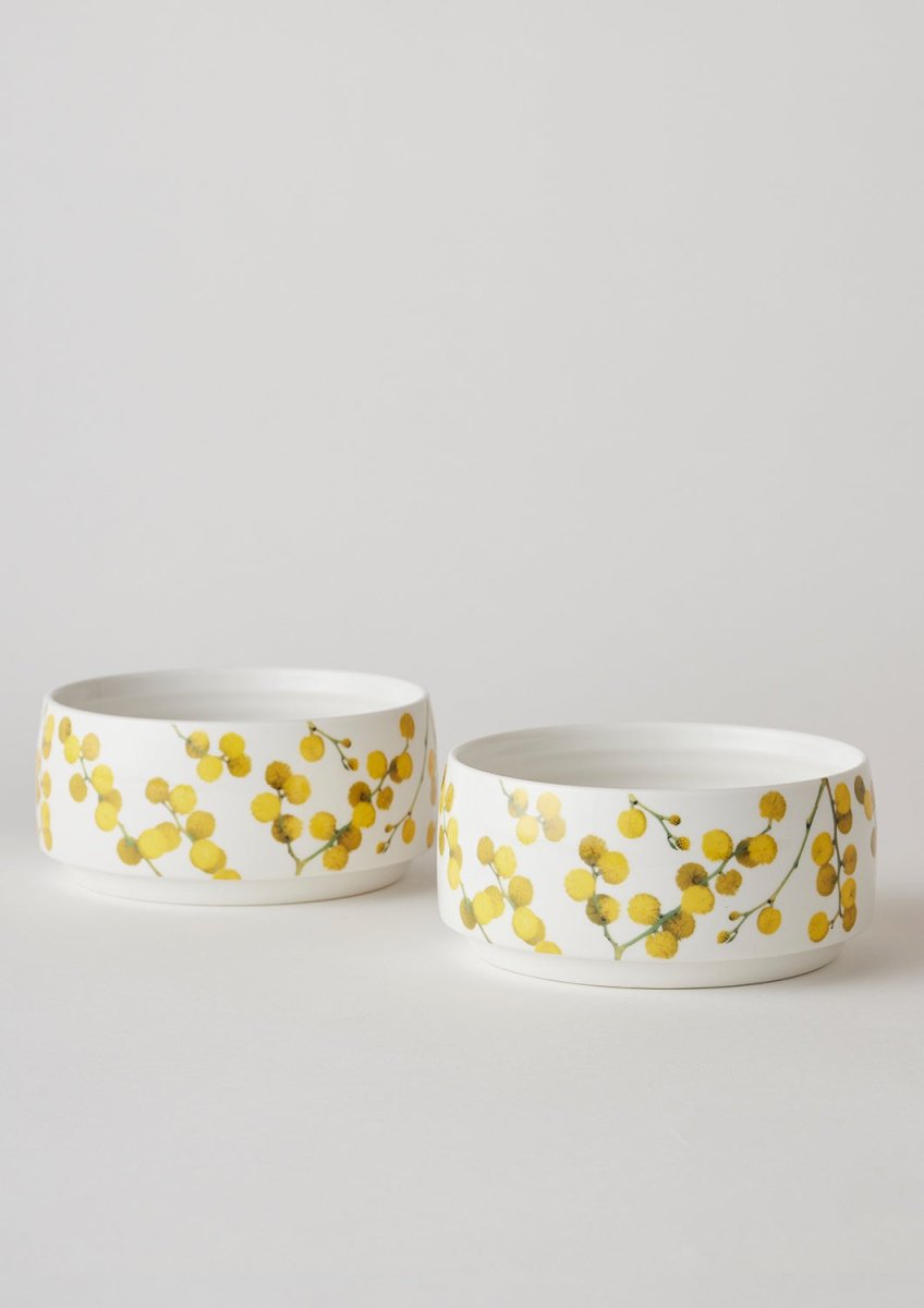 Sunny Day Stackable Bowls Two of Set - Wattle Blossom | Angus & Celeste | Serving Ware | Thirty 16 Williamstown