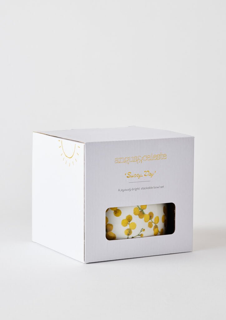 Sunny Day Stackable Bowls Two of Set - Wattle Blossom | Angus &amp; Celeste | Serving Ware | Thirty 16 Williamstown