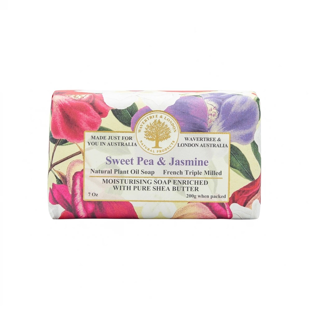 Sweet Pea & Jasmine Soap Bar 200g | Wavertree & London | Soaps | Thirty 16 Williamstown