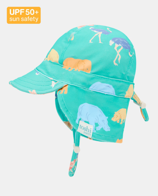 Swim Flap Cap Paradise - Congo Seagrass | Toshi | Baby & Toddler Swim Sun Hats | Thirty 16 Williamstown