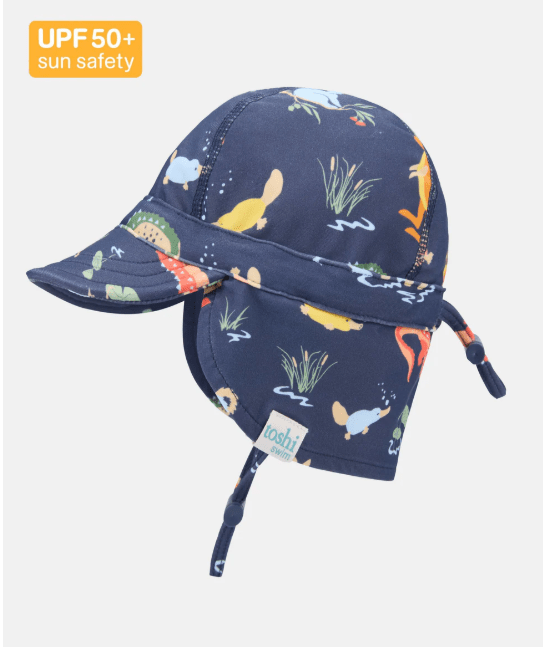 Swim Flap Cap Paradise - Kakadu Moonlight | Toshi | Baby & Toddler Swim Sun Hats | Thirty 16 Williamstown