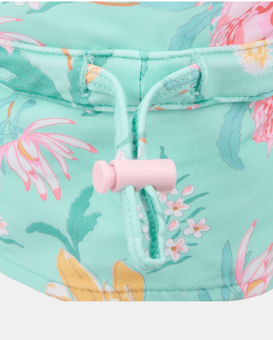 Swim Flap Cap Paradise - Waratah Mint | Toshi | Baby & Toddler Swim Sun Hats | Thirty 16 Williamstown