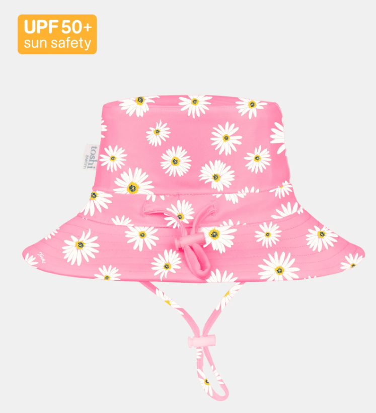 Swim Sunhat Paradise - Daisy Watermelon | Toshi | Baby & Toddler Swim Sun Hats | Thirty 16 Williamstown
