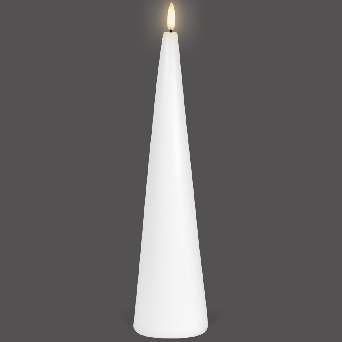 Tall Cone Flameless Candle (6.8 x 30cm) | Enjoy Living | Flameless Candles | Thirty 16 Williamstown