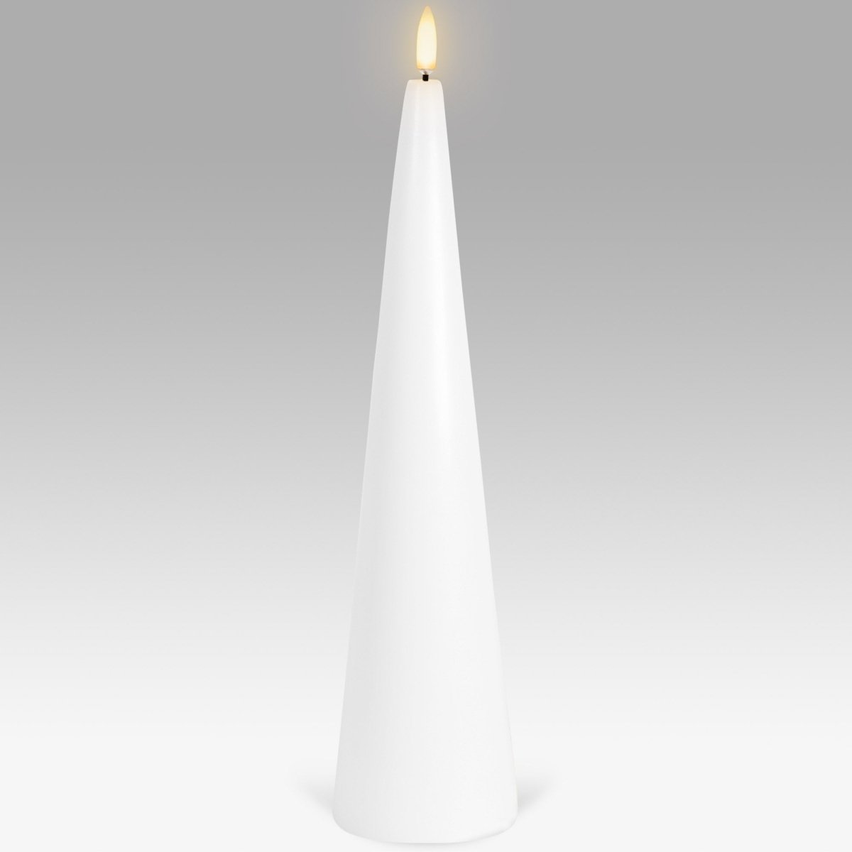 Tall Cone Flameless Candle (6.8 x 30cm) | Enjoy Living | Flameless Candles | Thirty 16 Williamstown