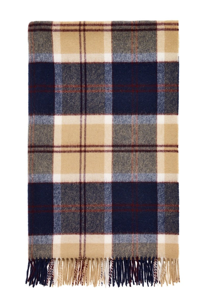 Tartan Bannockbane Throw - Navy | Bronte By Moon | Throws & Rugs | Thirty 16 Williamstown