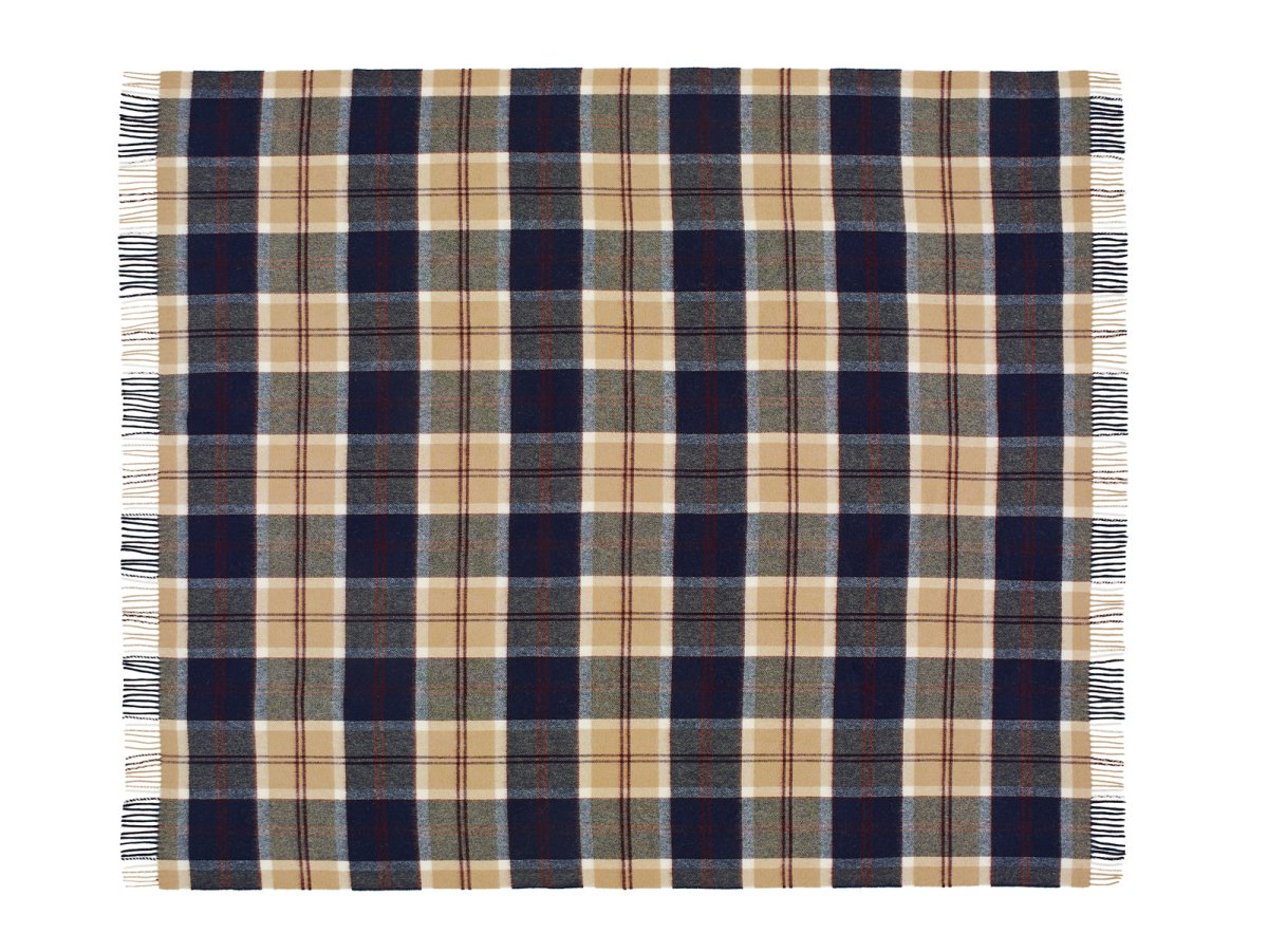 Tartan Bannockbane Throw - Navy | Bronte By Moon | Throws & Rugs | Thirty 16 Williamstown