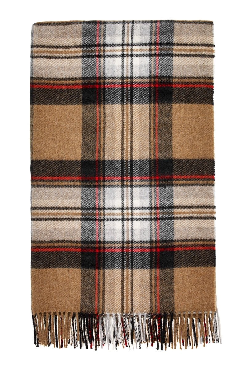 Tartan Throw - Camel Stewart | Bronte By Moon | Throws & Rugs | Thirty 16 Williamstown