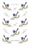 Tea Towel - Blue Wren | Jeremy Boot Collections | Aprons, Mitts &amp; Tea Towels | Thirty 16 Williamstown