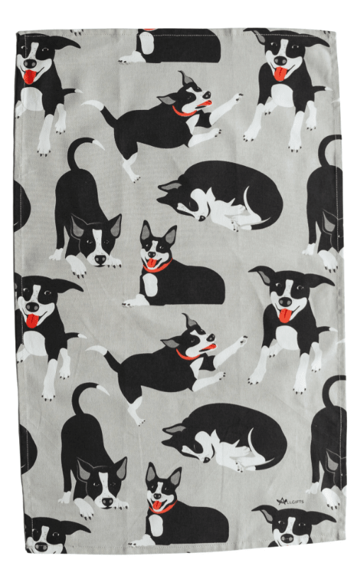 Tea Towel - Farm Dogs | All Gifts Australia | Aprons, Mitts &amp; Tea Towels | Thirty 16 Williamstown