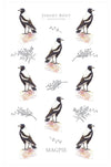 Tea Towel - Magpie | Jeremy Boot Collections | Aprons, Mitts &amp; Tea Towels | Thirty 16 Williamstown