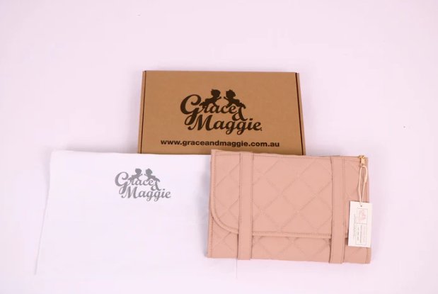 The Cushy Change Clutch - Nappy Change Wallet Dusty Rose | Grace & Maggie | Nappy Change | Thirty 16 Williamstown