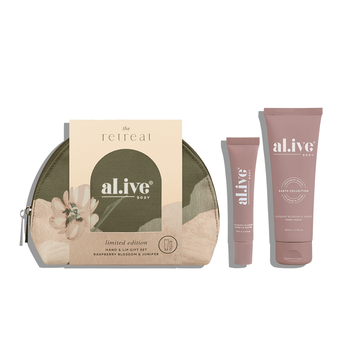 The Retreat - Hand & Lip Gift Set Raspberry Blossom & Juniper | Al.ive Body | Beauty | Thirty 16 Williamstown