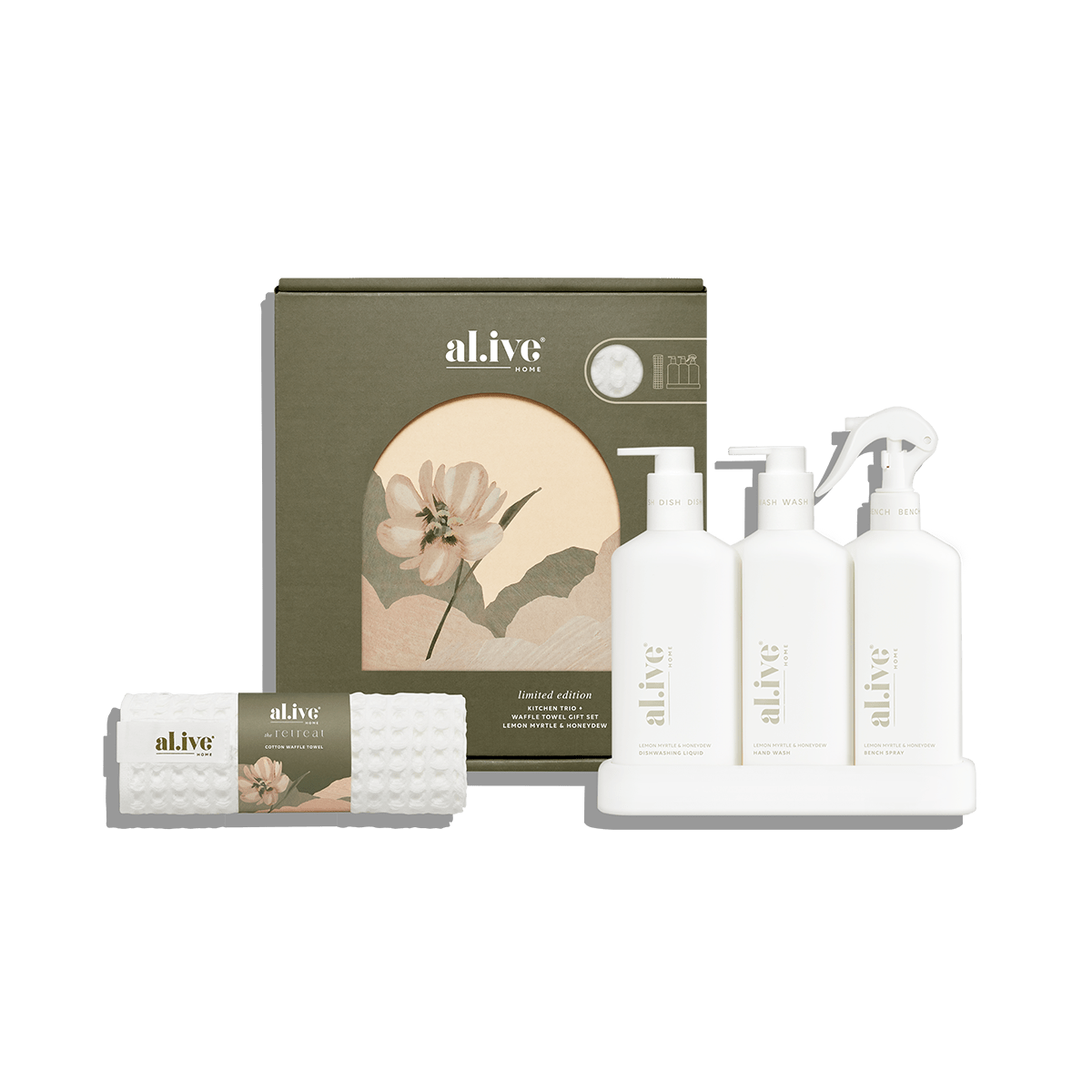 The Retreat - Kitchen Trio & Towel Gift Set | Al.ive Body | At The Sink | Thirty 16 Williamstown