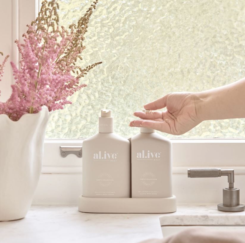 The Retreat - Sea Cotton & Coconut Duo + Hand Cream Gift Set | Al.ive Body | Body Lotion & Wash | Thirty 16 Williamstown