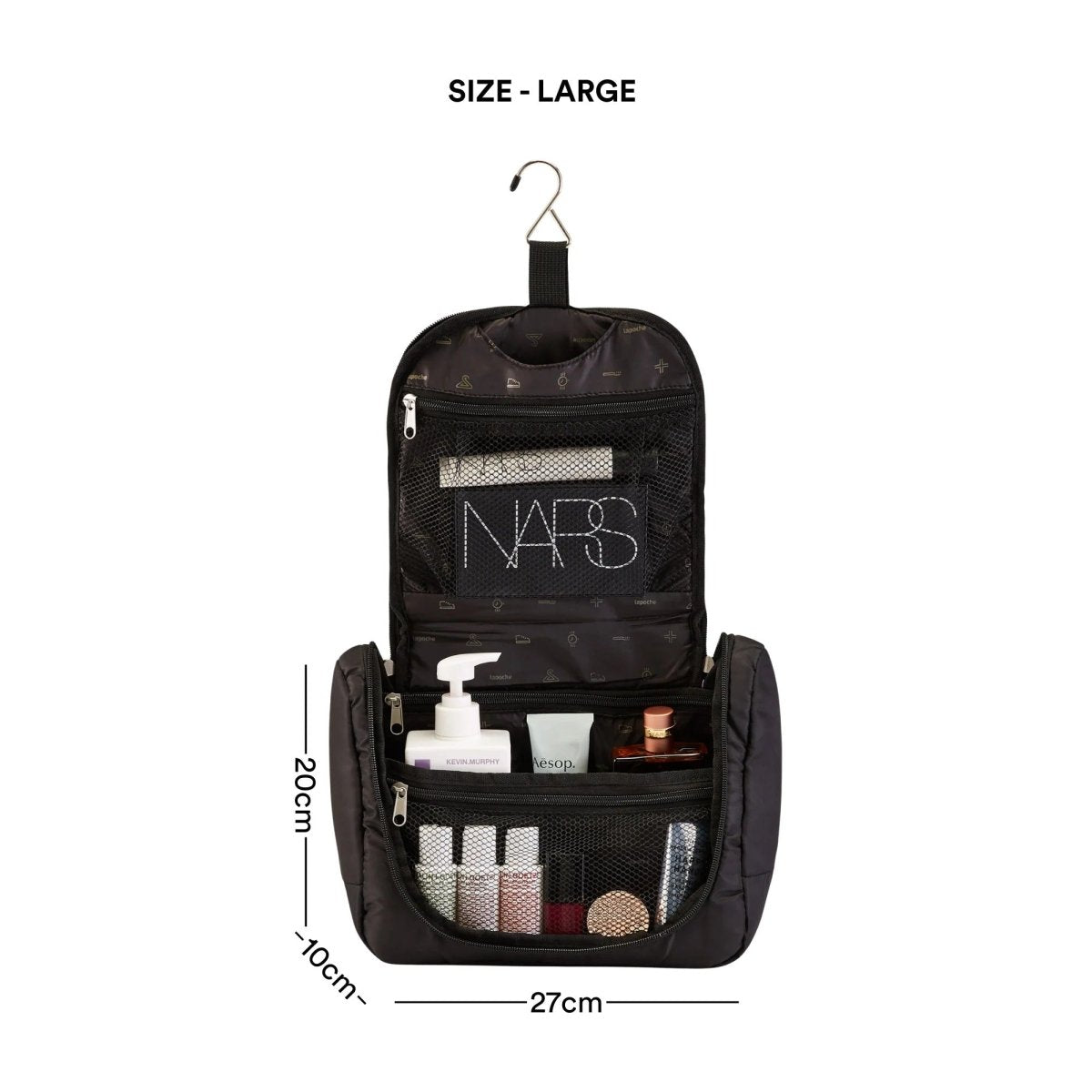 Toiletry Organiser Large - Black | Lapoche | Travel Accessories | Thirty 16 Williamstown
