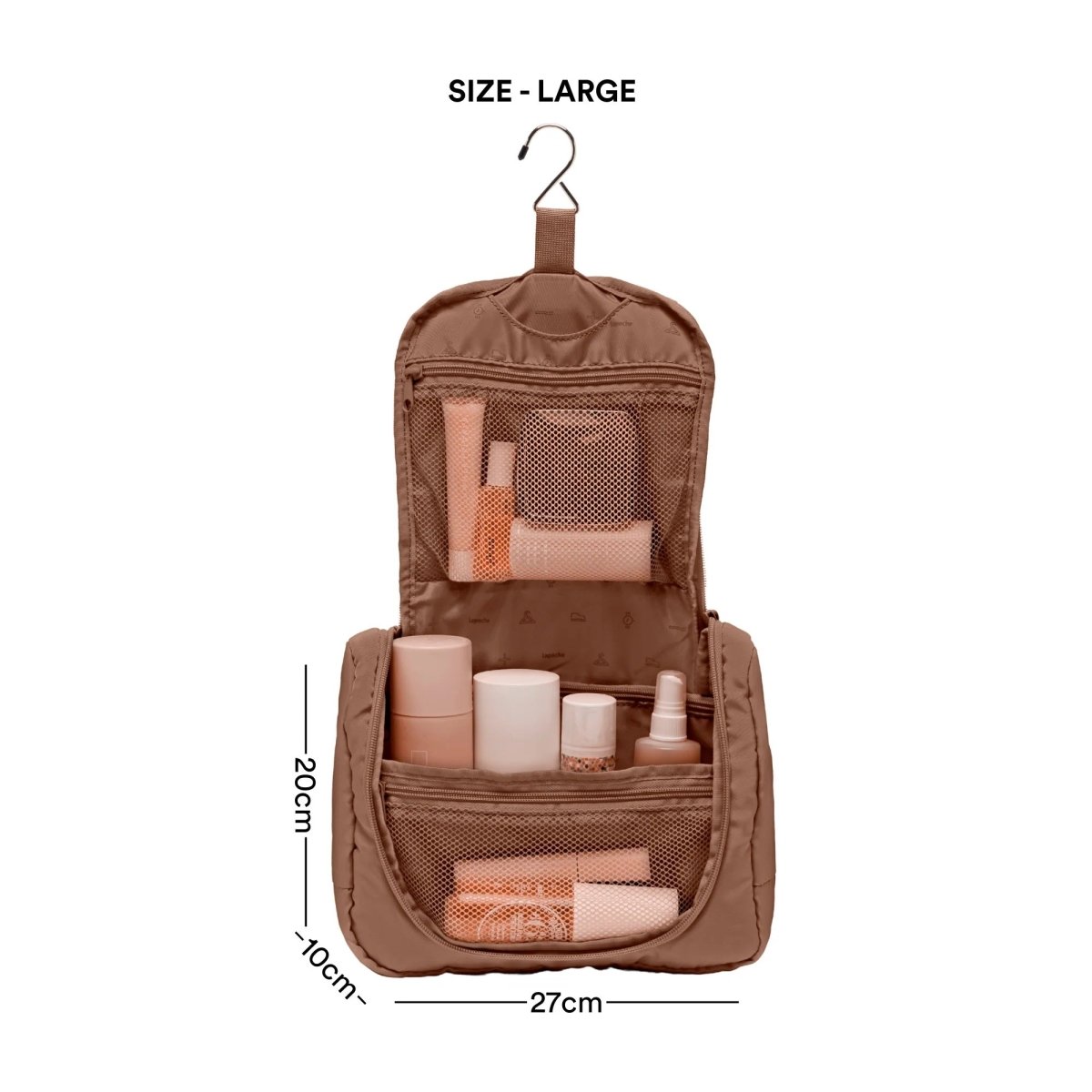 Toiletry Organiser Large - Mocha | Lapoche | Travel Accessories | Thirty 16 Williamstown