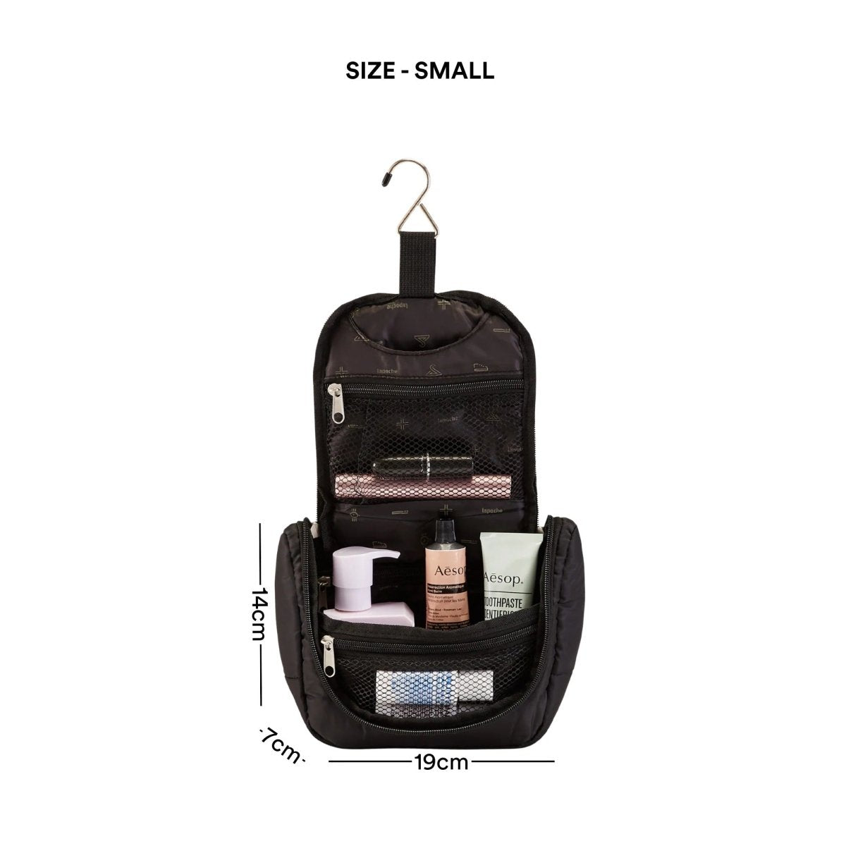 Toiletry Organiser Small - Black | Lapoche | Travel Accessories | Thirty 16 Williamstown