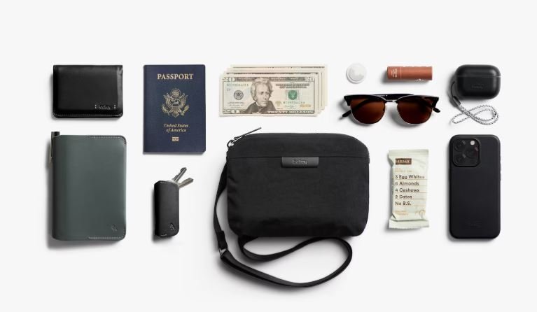 Tokyo Side Bag - Raven | Bellroy | Travel Bags | Thirty 16 Williamstown