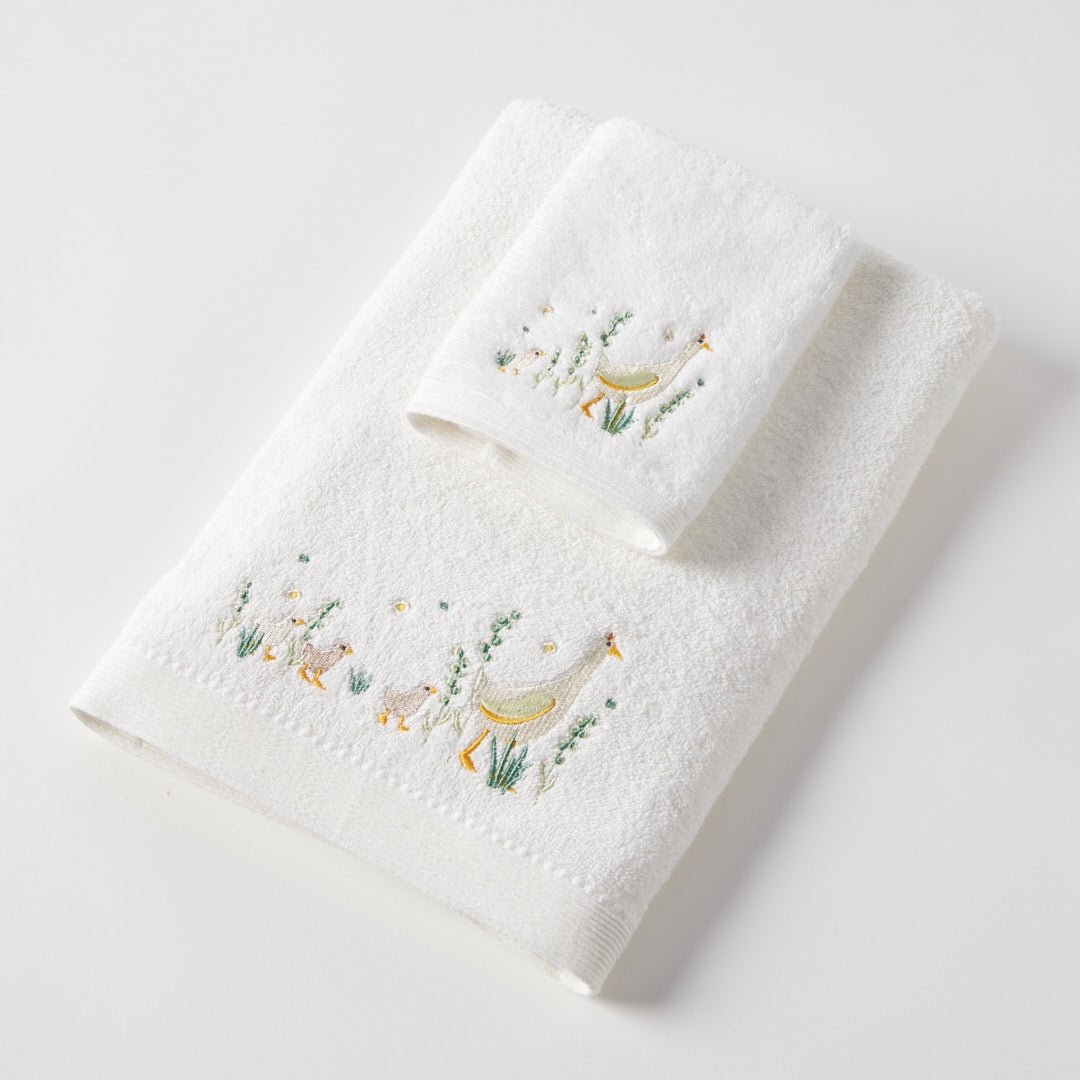 Towel & Face Washer in Organza - Paddling Ducks | Jiggle & Giggle | Bath Time | Thirty 16 Williamstown