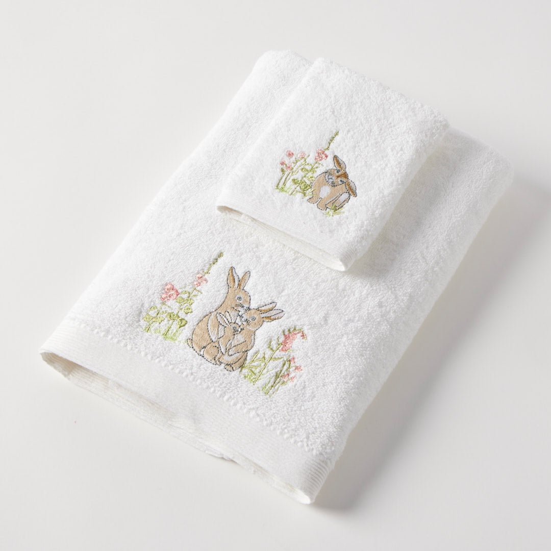 Towel &amp; Face Washer in Organza - Some Bunny Loves You ag | Jiggle &amp; Giggle | Bath Time | Thirty 16 Williamstown