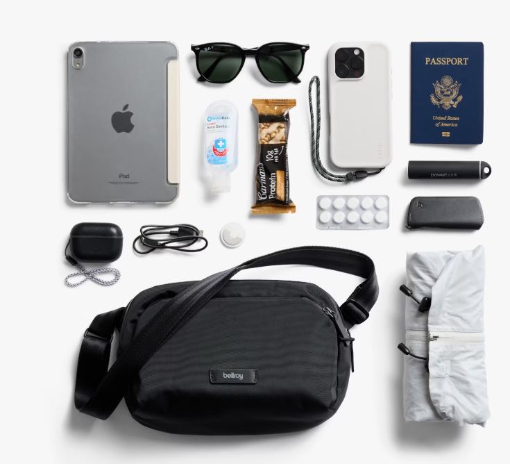 Transit Sling 5L - Black | Bellroy | Travel Bags | Thirty 16 Williamstown