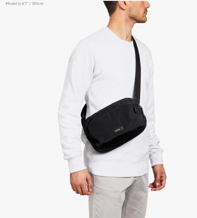 Transit Sling 5L - Black | Bellroy | Travel Bags | Thirty 16 Williamstown