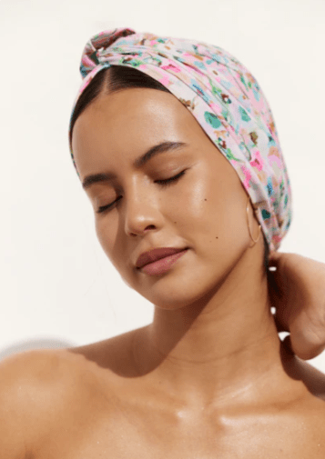 Turban Shower Cap Amelie - Flourish | Louvelle | Shower Caps | Thirty 16 Williamstown