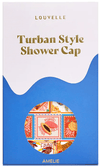 Turban Shower Cap Amelie - Papaya Postcard | Louvelle | Shower Caps | Thirty 16 Williamstown