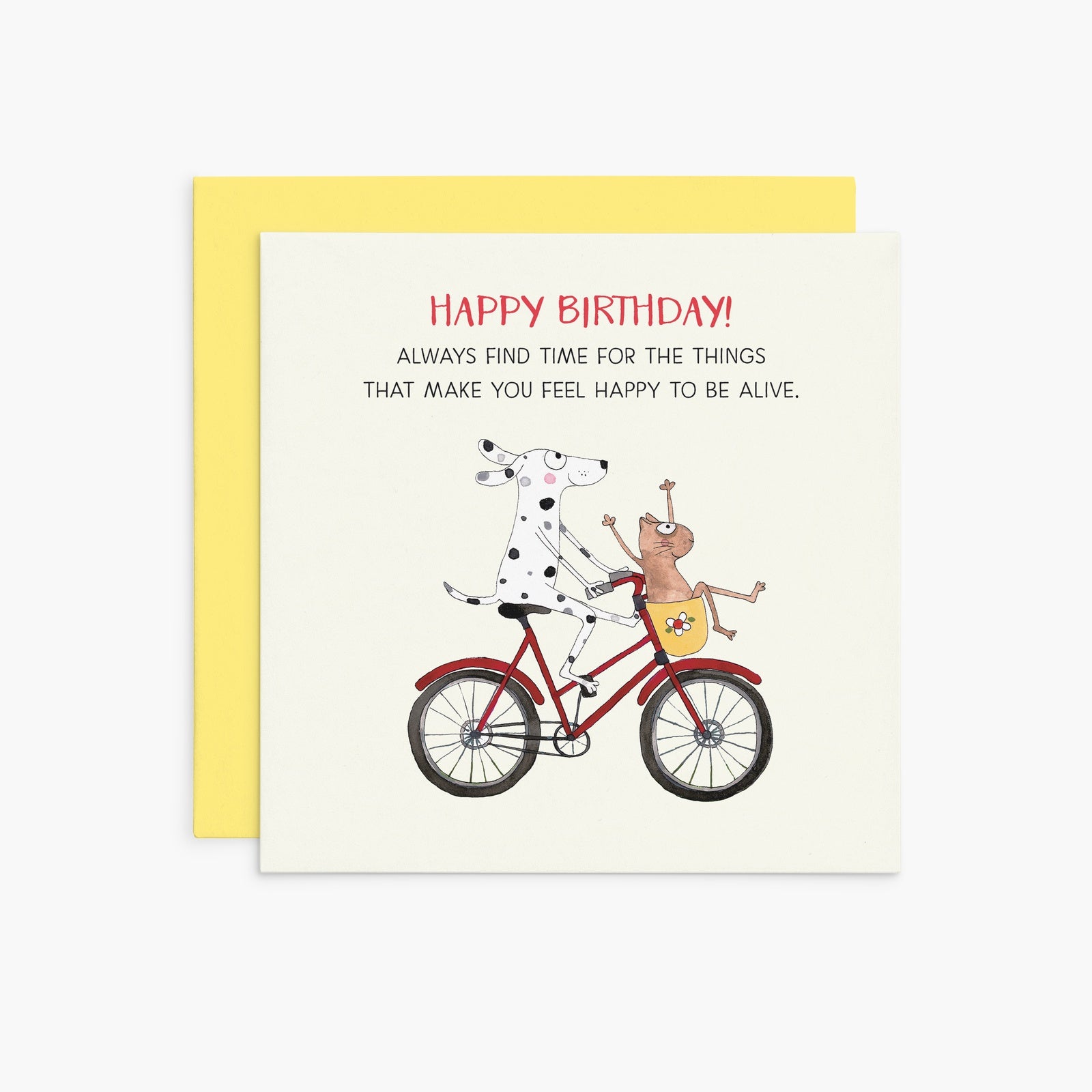 Birthday Card - Happy Birthday! Always find time for the things that make you feel happy t
