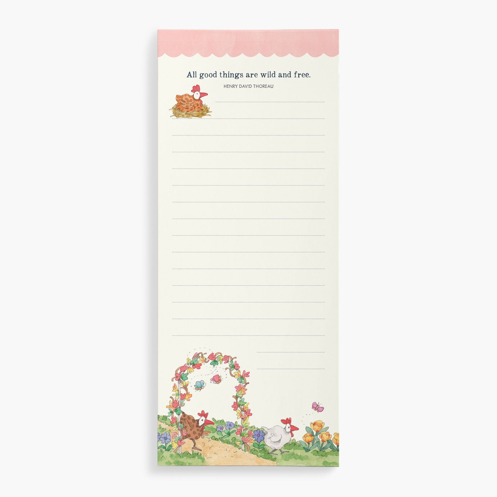 Magnetic List Notepad - Chickens