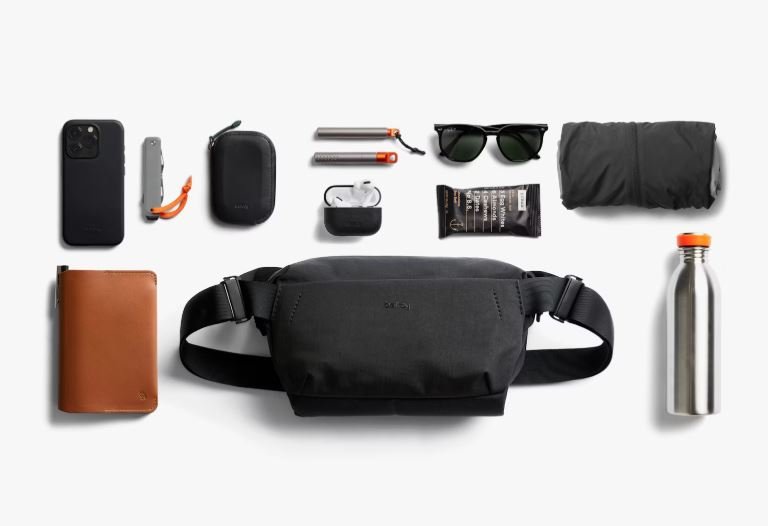Venture Sling 6L - Black | Bellroy | Travel Bags | Thirty 16 Williamstown